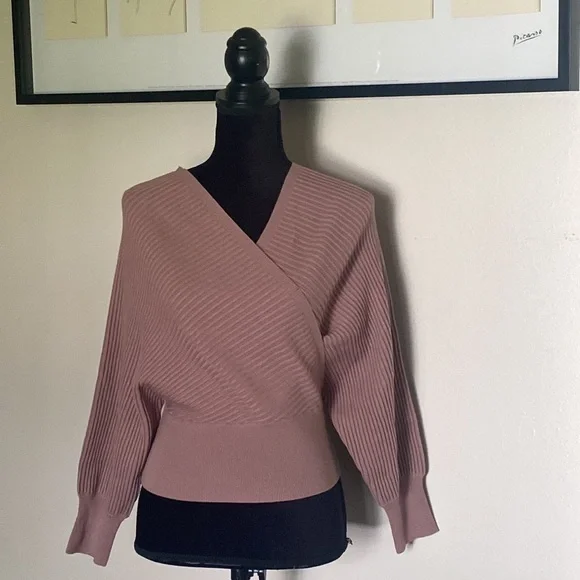 Hope Horizon Purple Wrap Knit Top - Picture 13 of 14